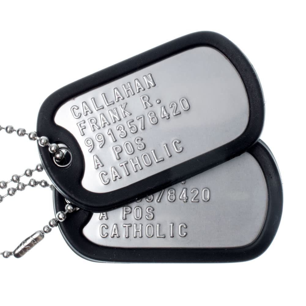 Stainless Steel John 3:16 Dog Tag Necklace - Engraved Military Style, 27" Chain, Inspirational Gift